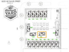 The Yard at Montavilla Food Cart Pod Spot 9 on Site Plan
